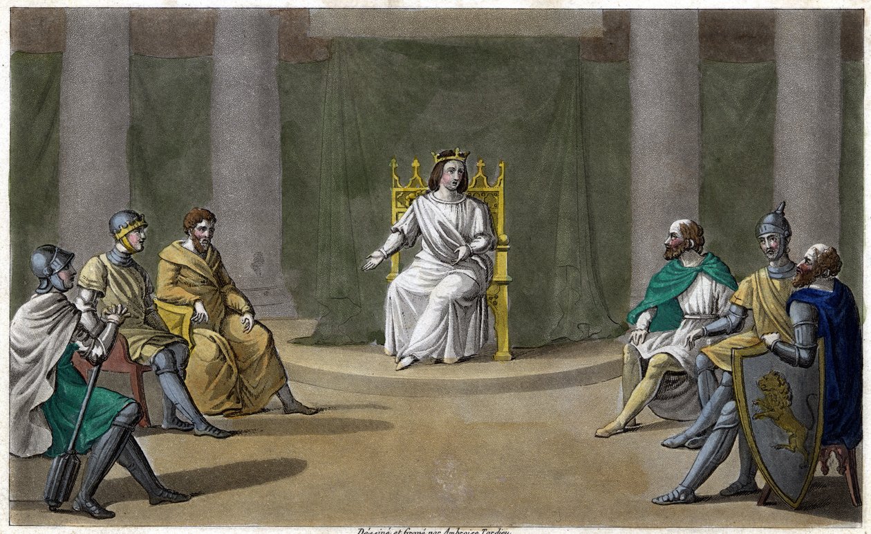 Caribert, King of Paris (561 - 567), Holding Counsel by Ambroise Tardieu