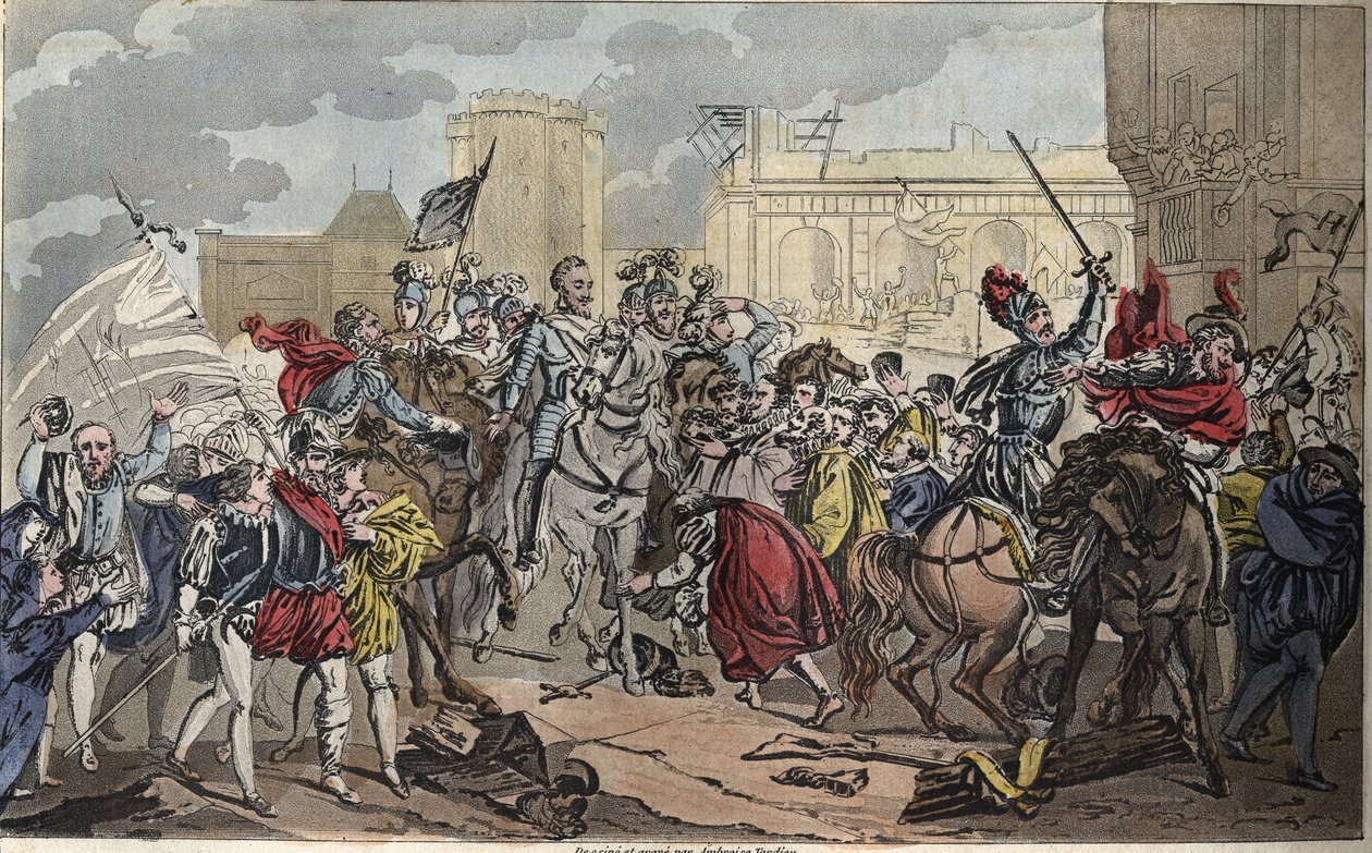 Entry of Henri IV into Paris: Henri IV (1553 - 1610) by Ambroise Tardieu