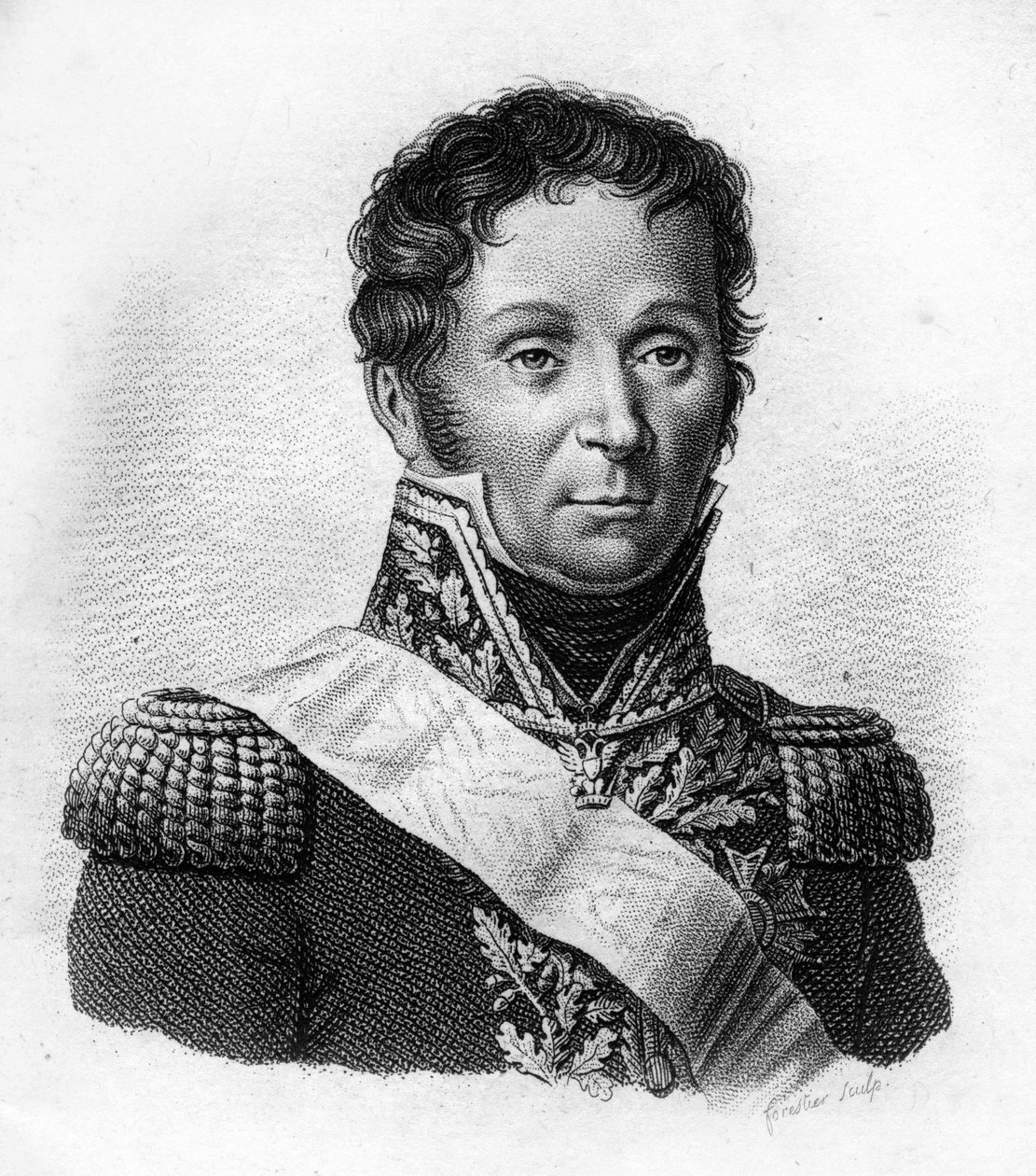 François Etienne Kellermann Fils, General of Cavalry. Engraved by Ambroise Tardieu in 1818. Stella Collection by Ambroise Tardieu