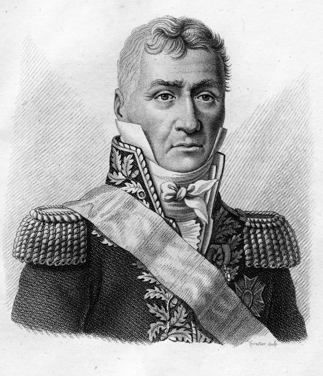 Louis Friant (1758-1829). Engraved by Ambroise Tardieu in 1818. Stella Collection. by Ambroise Tardieu