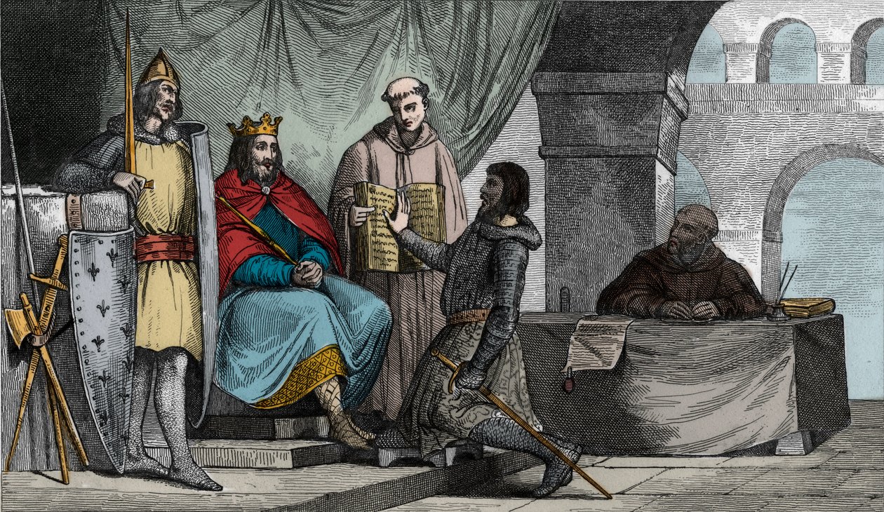 Louis II (848-79) the Stammerer Receives an Oath of Allegiance from a Noble by Ambroise Tardieu