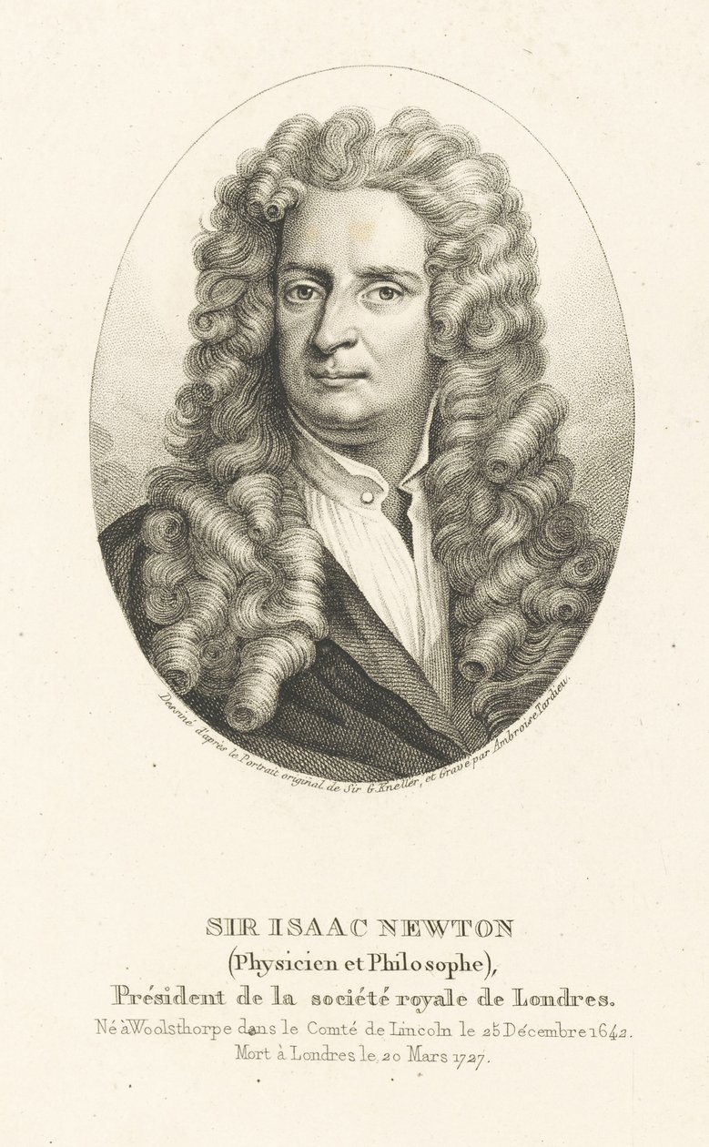 Portrait of Sir Isaac Newton by Ambroise Tardieu