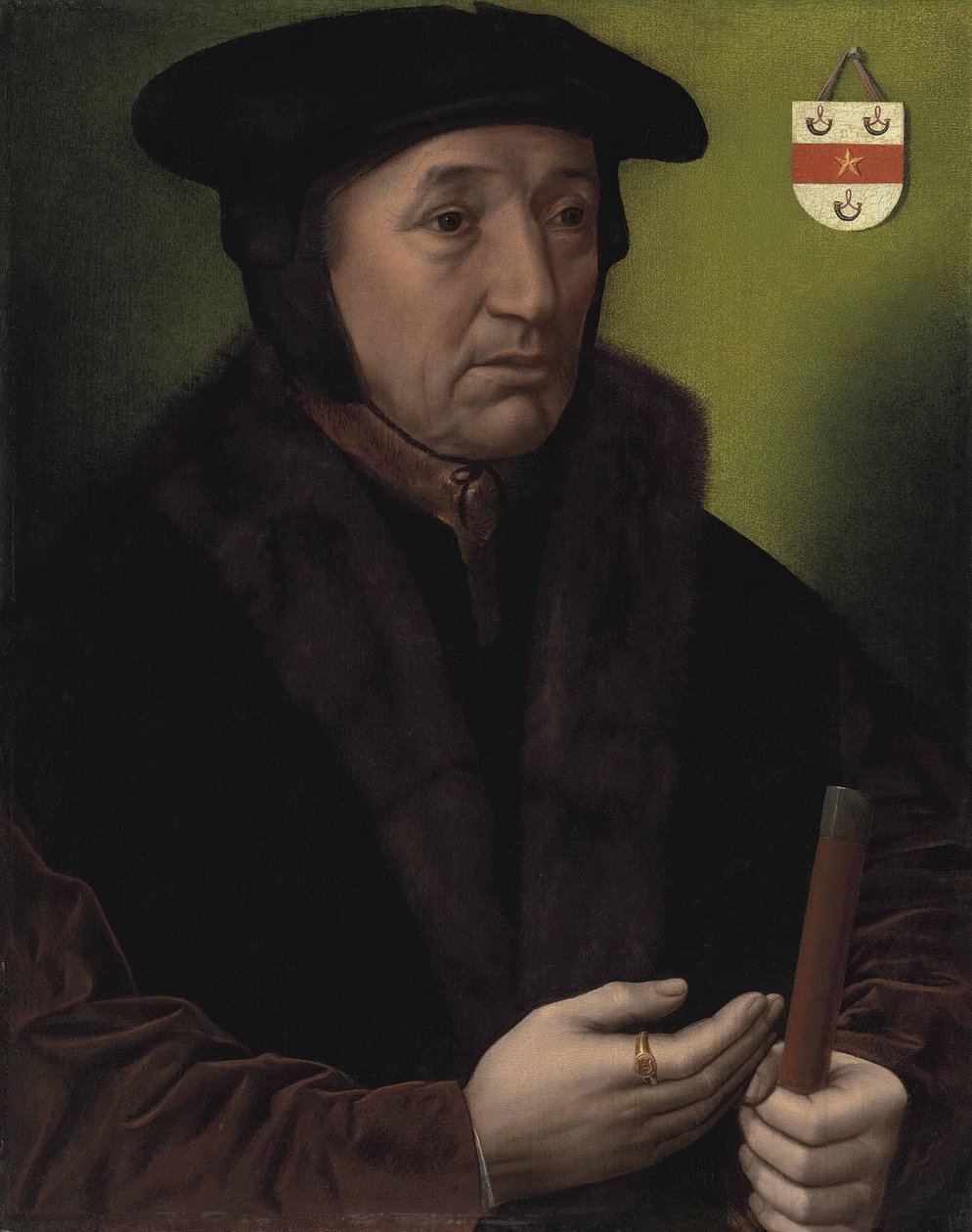 Portrait of Jean Wyts, Watergraaf of Mechelen by Ambrosius Benson