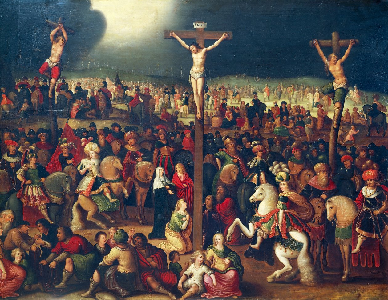 The Calvary by Ambrosius II Francken or Franck
