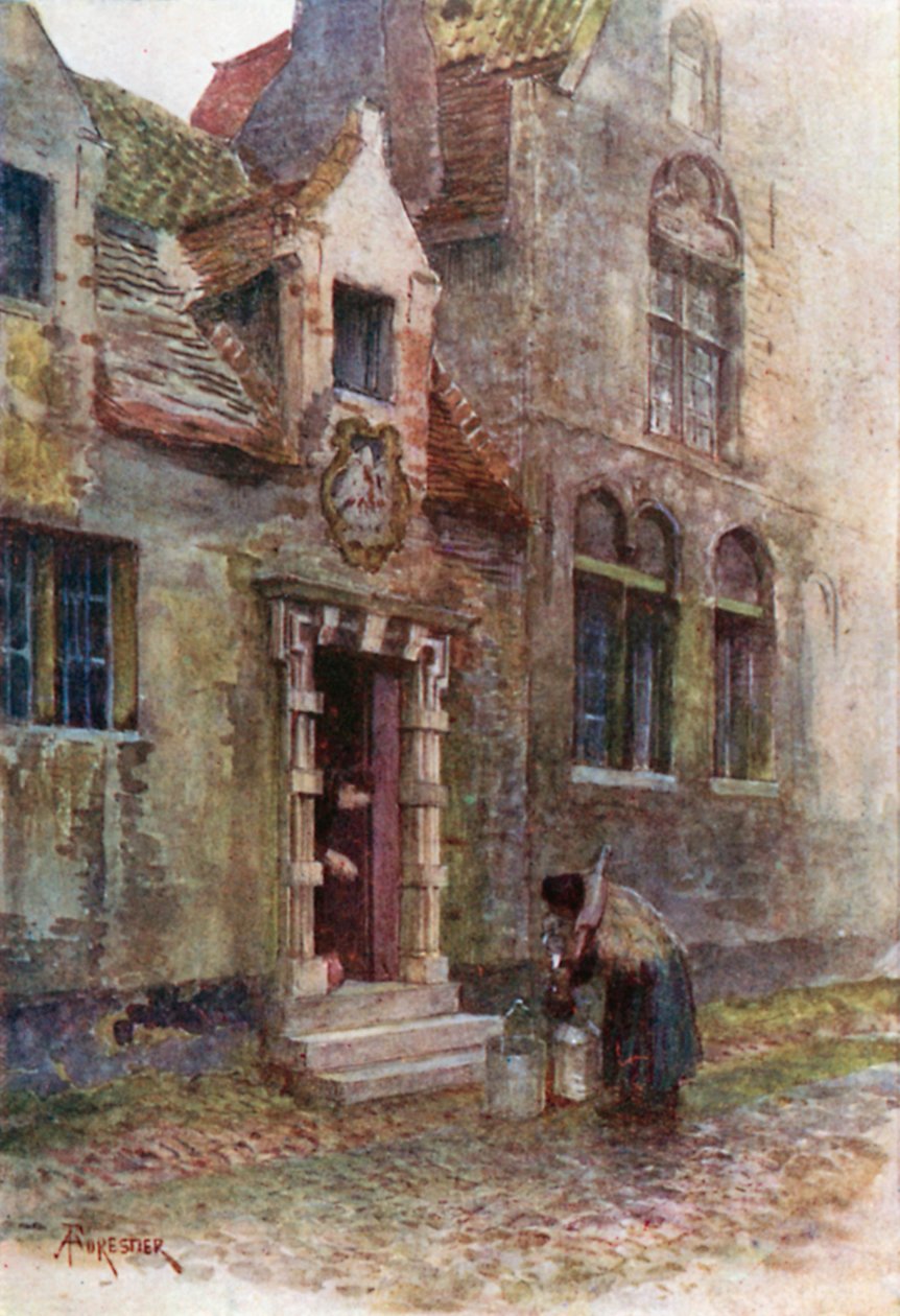 Maison du Pelican, Bruges by Amedee (after) Forestier