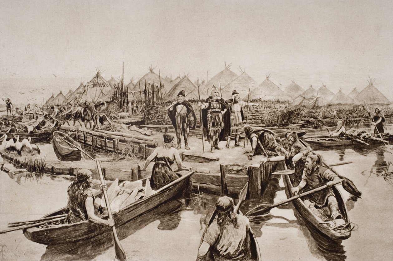 England, Two Thousand Years Ago, illustration from 