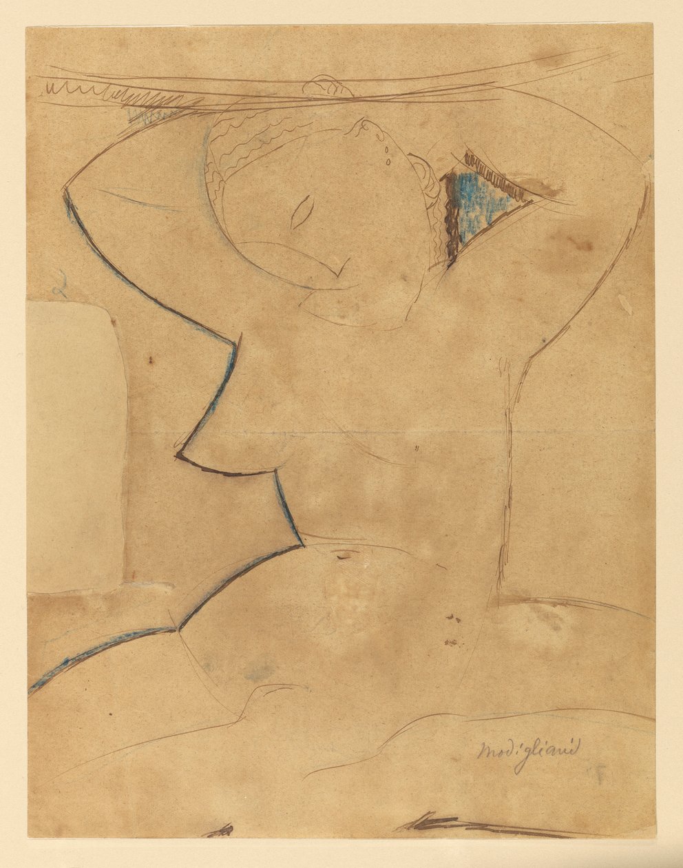 Caryatid with Pointed Breast by Amedeo Modigliani