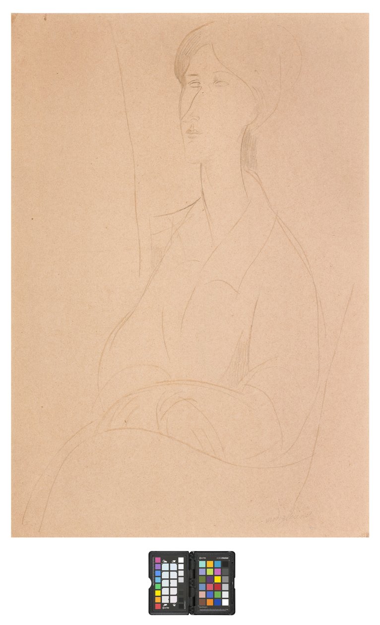 Hanks Zborowska with Hands on Her Lap by Amedeo Modigliani