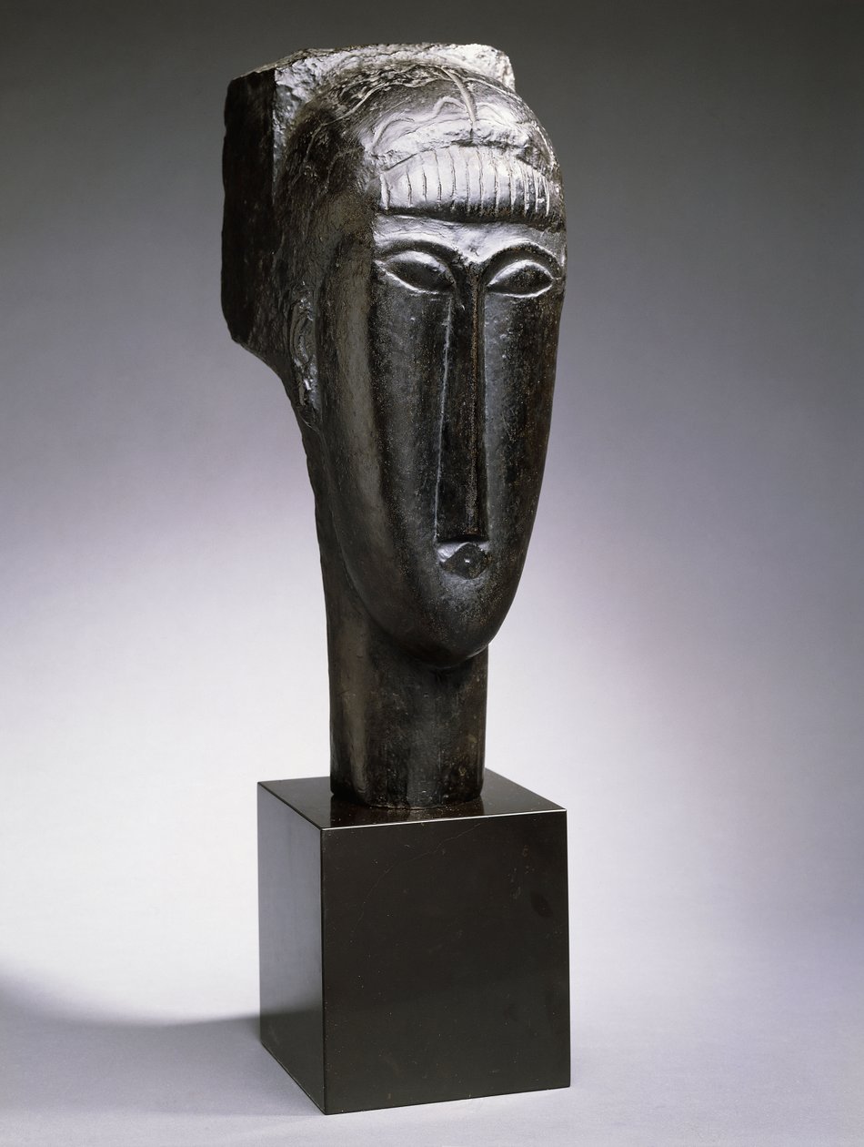 Head of a Woman with a Fringe by Amedeo Modigliani