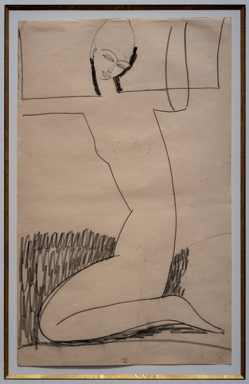 Kneeling Caryatid by Amedeo Modigliani