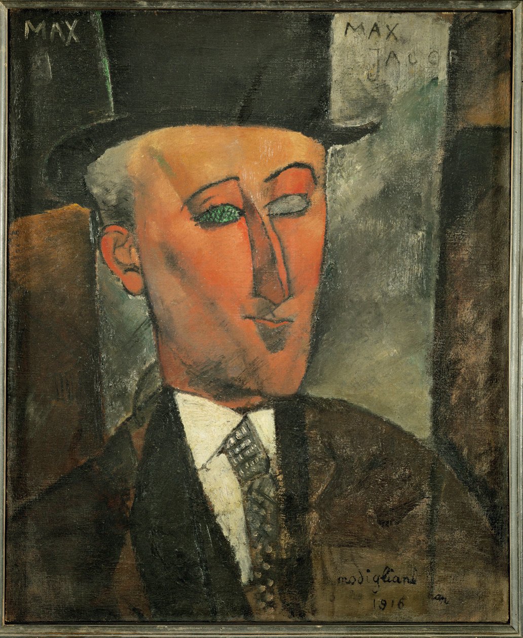 Max Jacob, Writer and Art Critic by Amedeo Modigliani