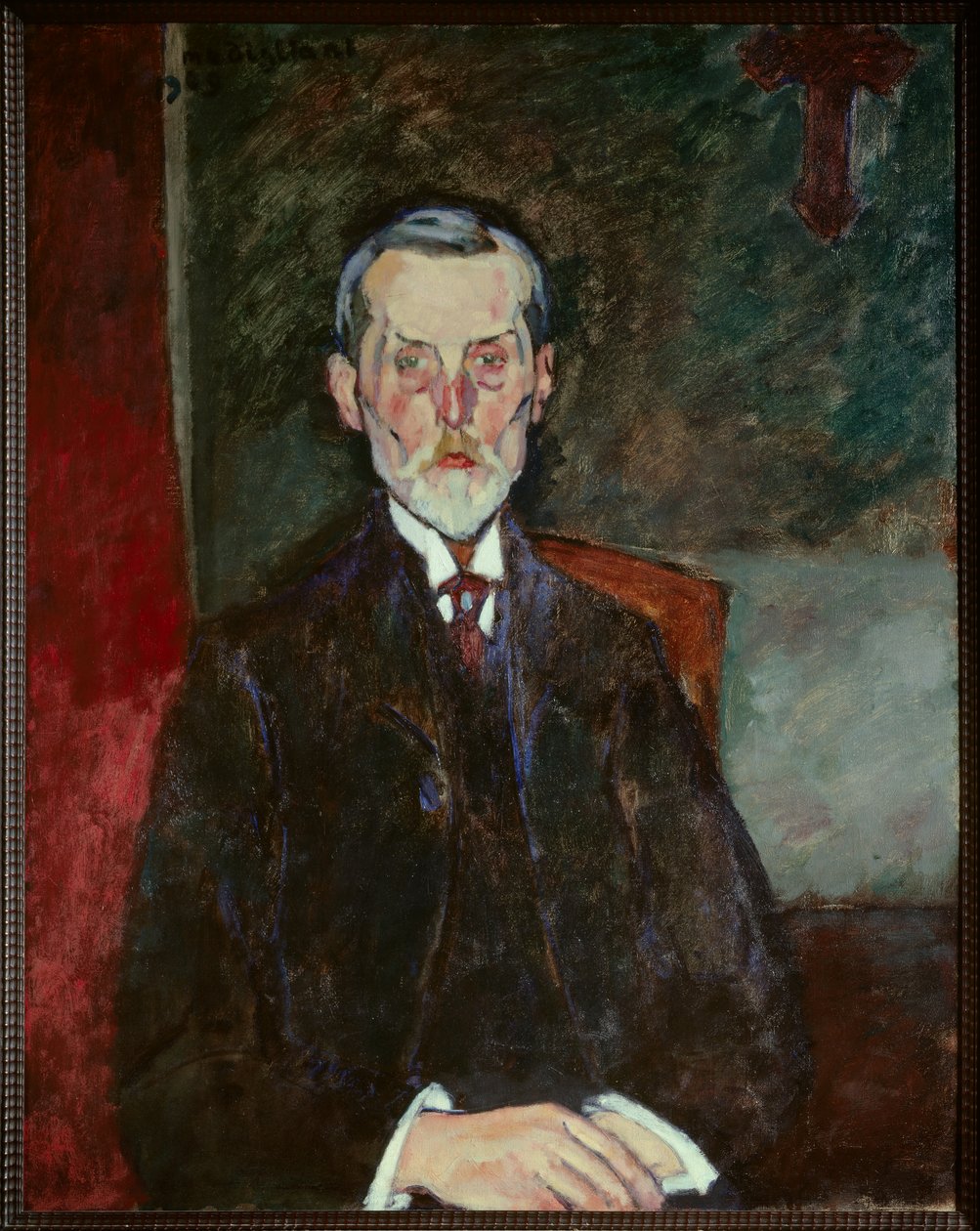 Portrait of Jean Baptiste Alexandre at the Crucifix by Amedeo Modigliani