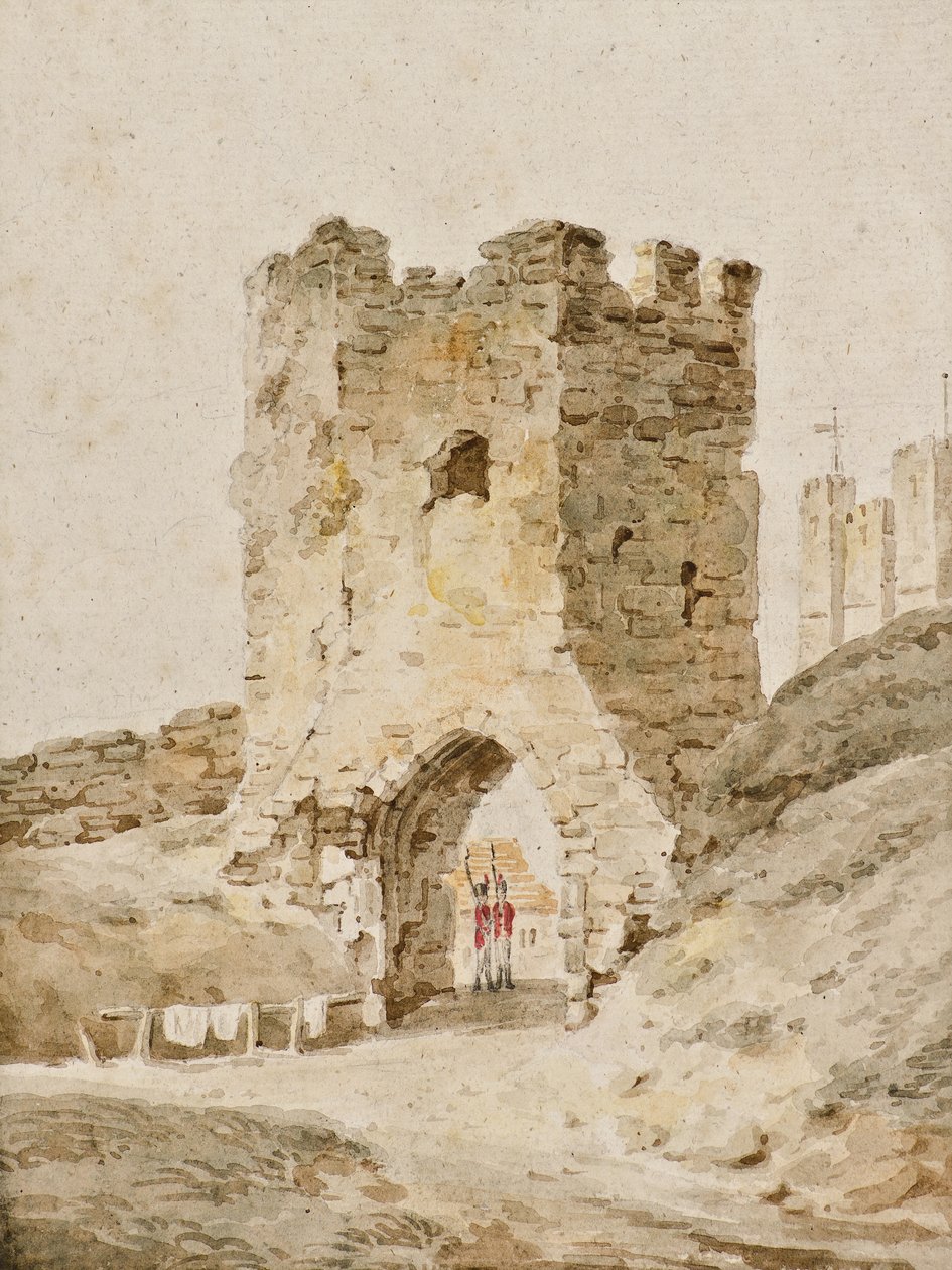 Two Soldiers on Duty at Dover Castle by Amelia Long