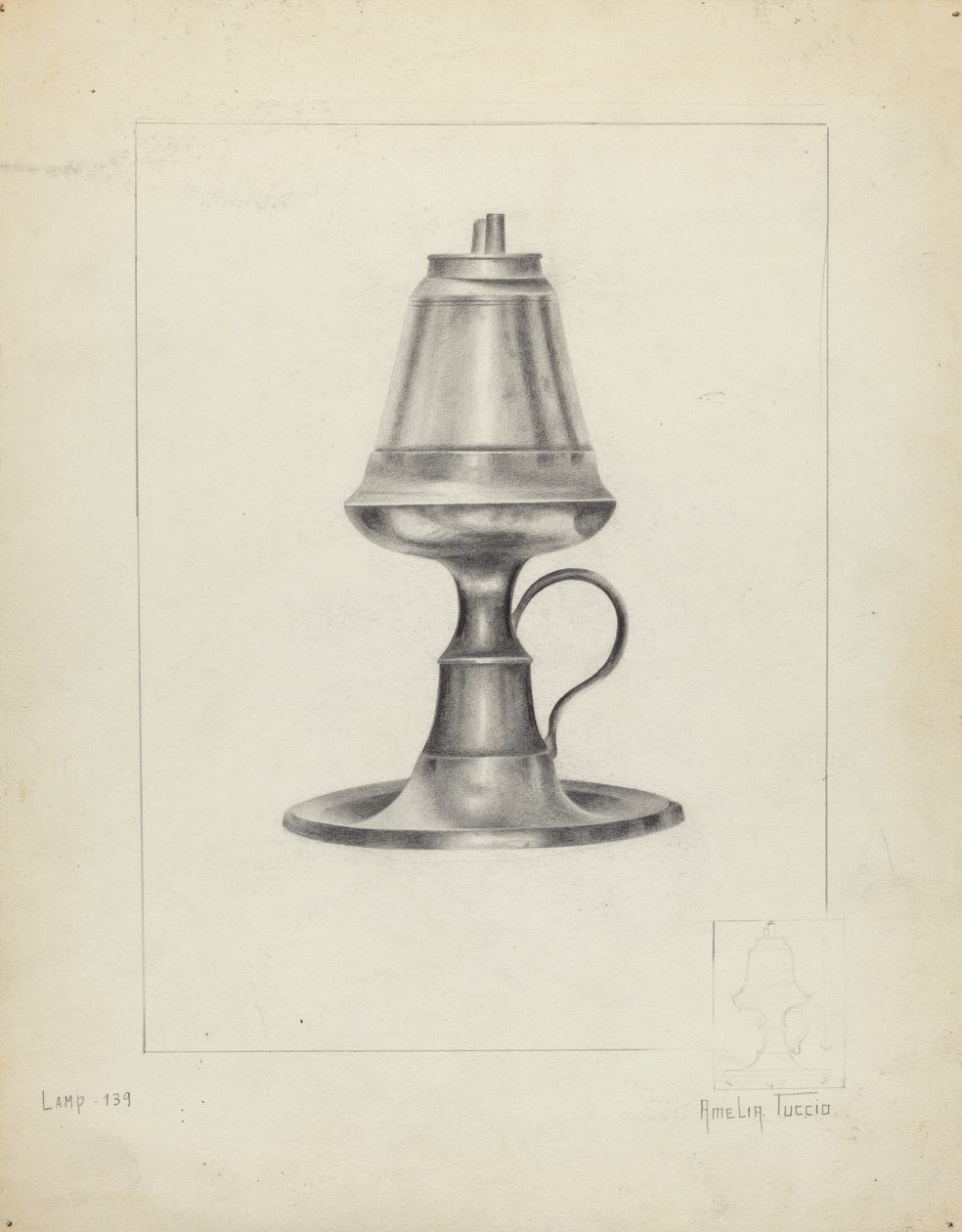 Camphene Lamp by Amelia Tuccio