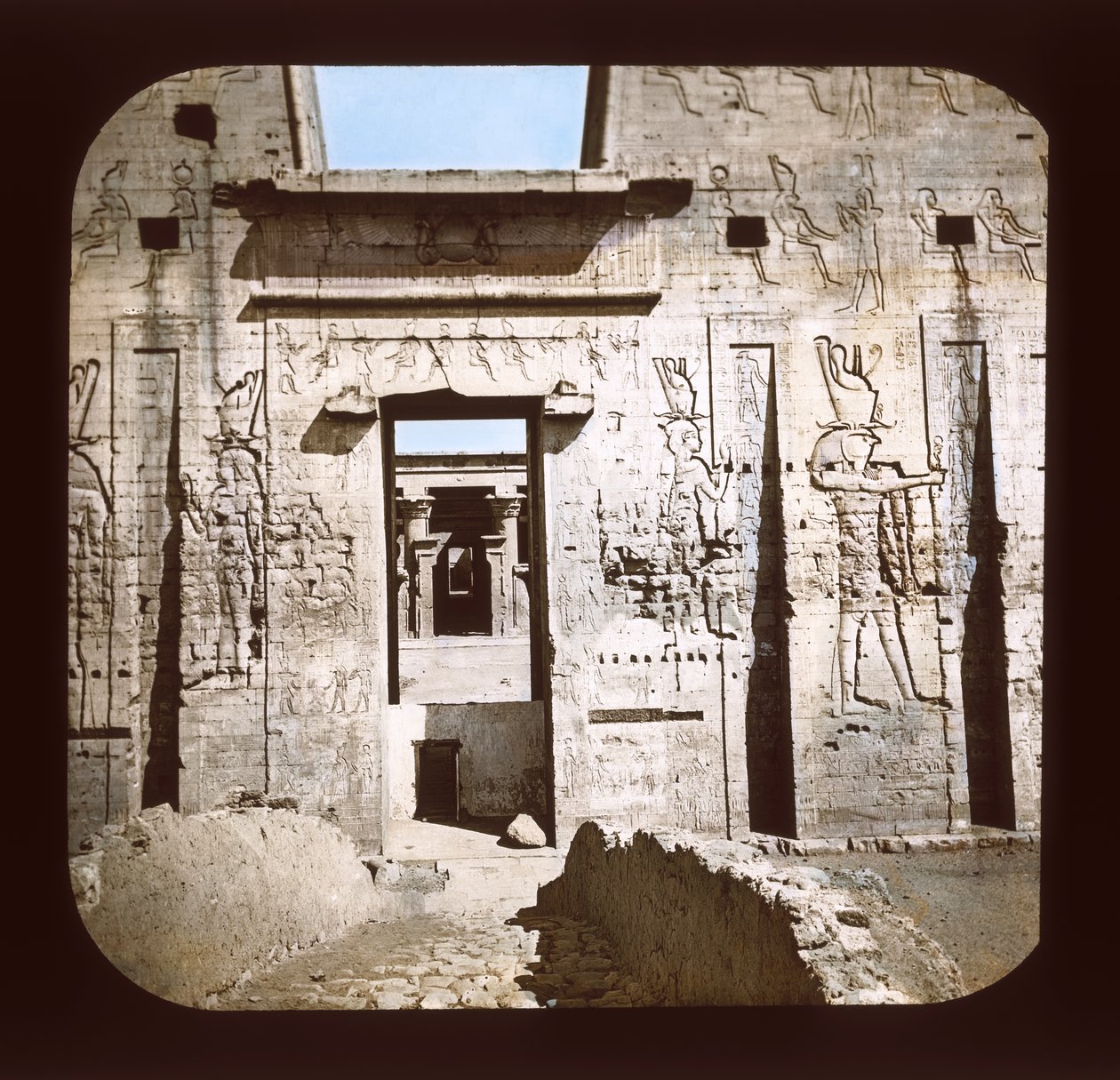 Edfu - Door of the Pylon by American Photographer