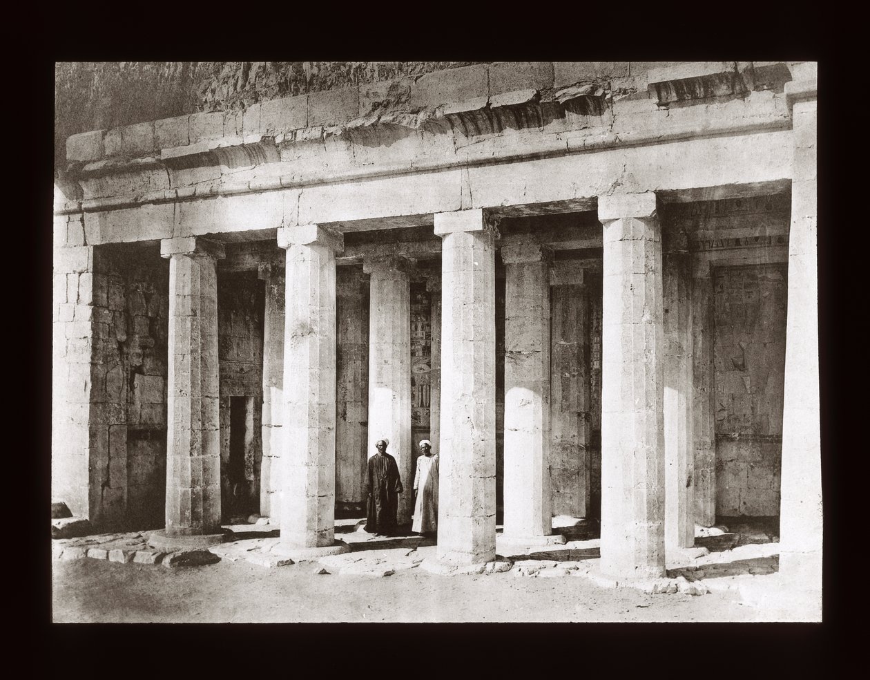 Facade of the Chapel of Anubis, Great Temple at Deir El-Bahri by American Photographer