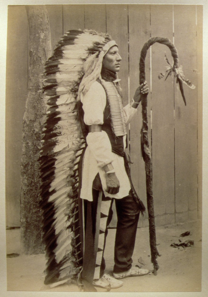 Portrait of a Native American from Buffalo Bill