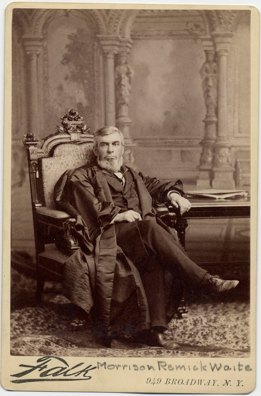 Morrison Waite (1816-88), Chief Justice of the USA by American Photographer