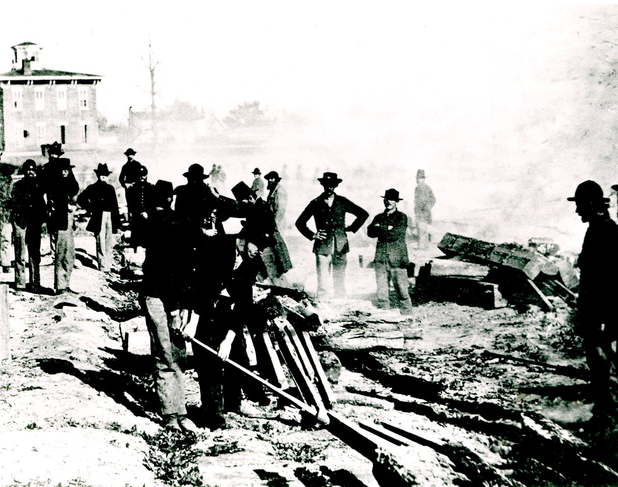 Ripping up Railroad Tracks, Atlanta, Georgia by American Photographer
