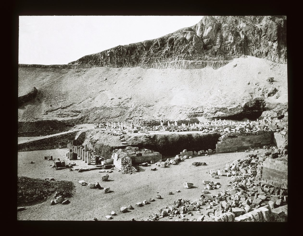 Temple of Menthu-Hotep, Deir El-Bahri by American Photographer