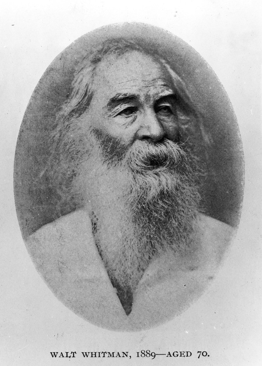 Walt Whitman, Photographed in 1889 by American Photographer