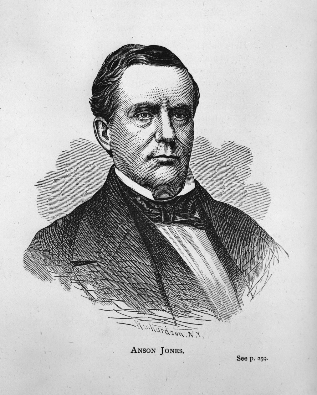 Anson Jones, from Texas History Scrapbook by American School