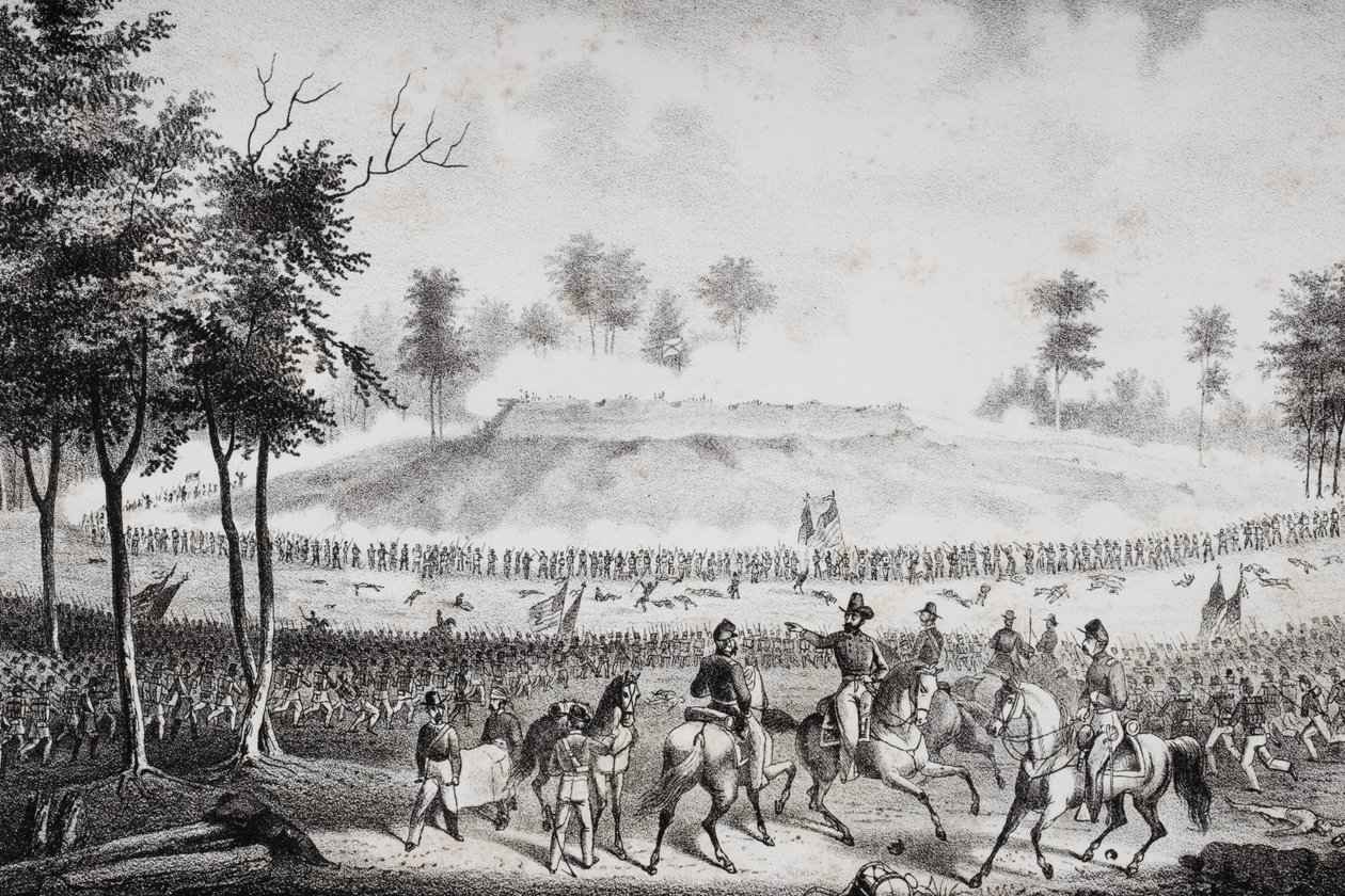 The Battle of Chapins Farm, Virginia 1864 by American School