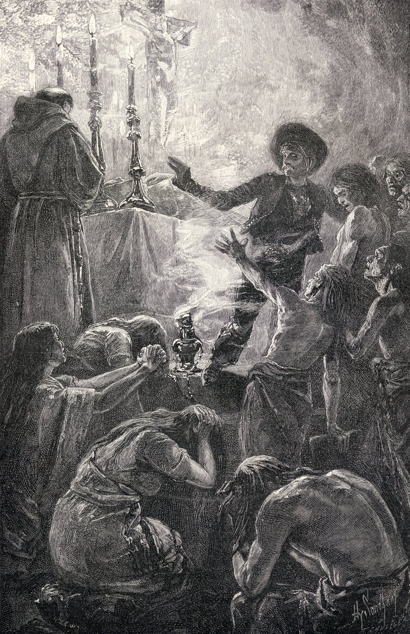 The funeral of Father Junipero, from 