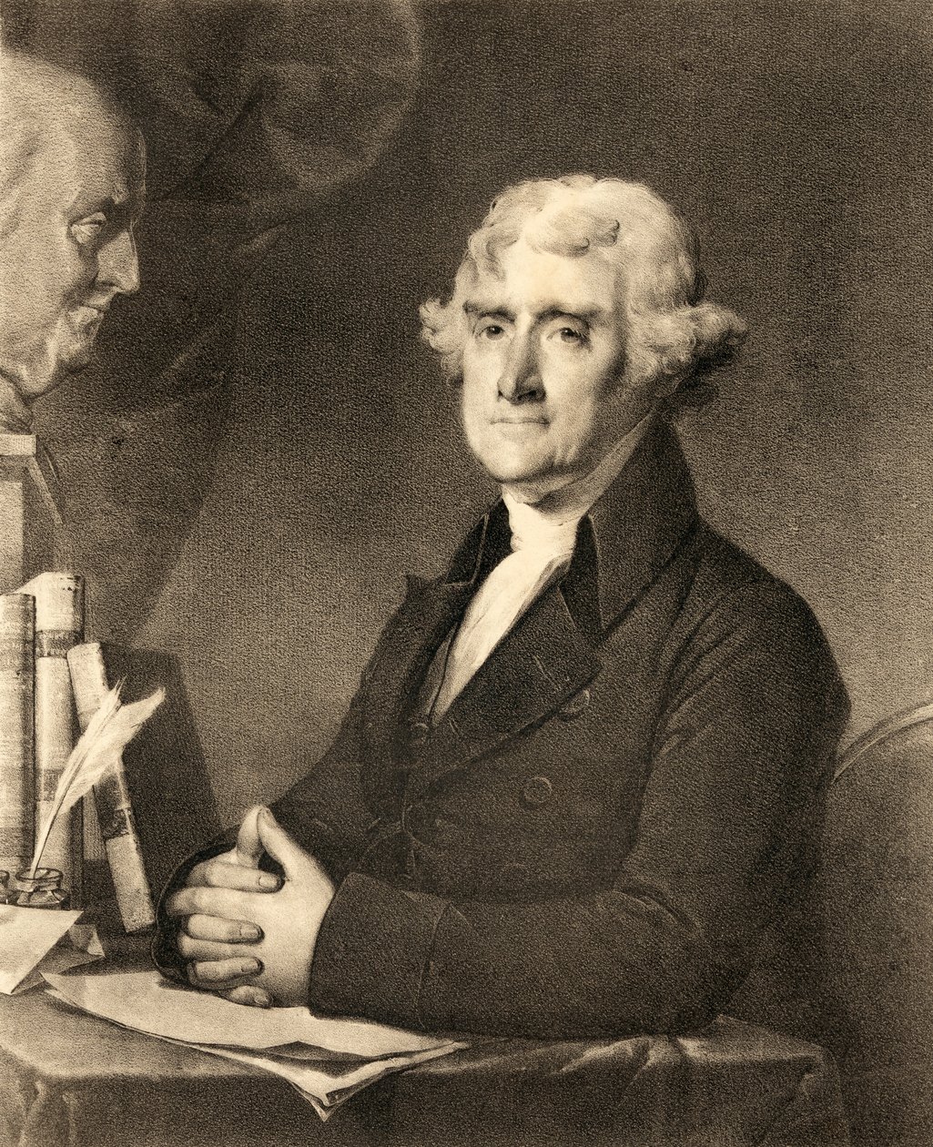 Thomas Jefferson, from a 19th century engraving by American School