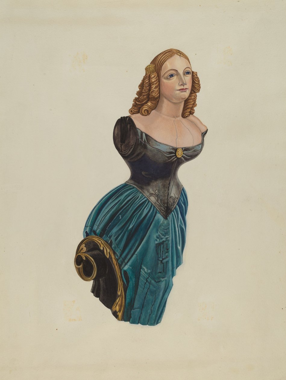 Figurehead: "Jenny Lind" by American 20th Century