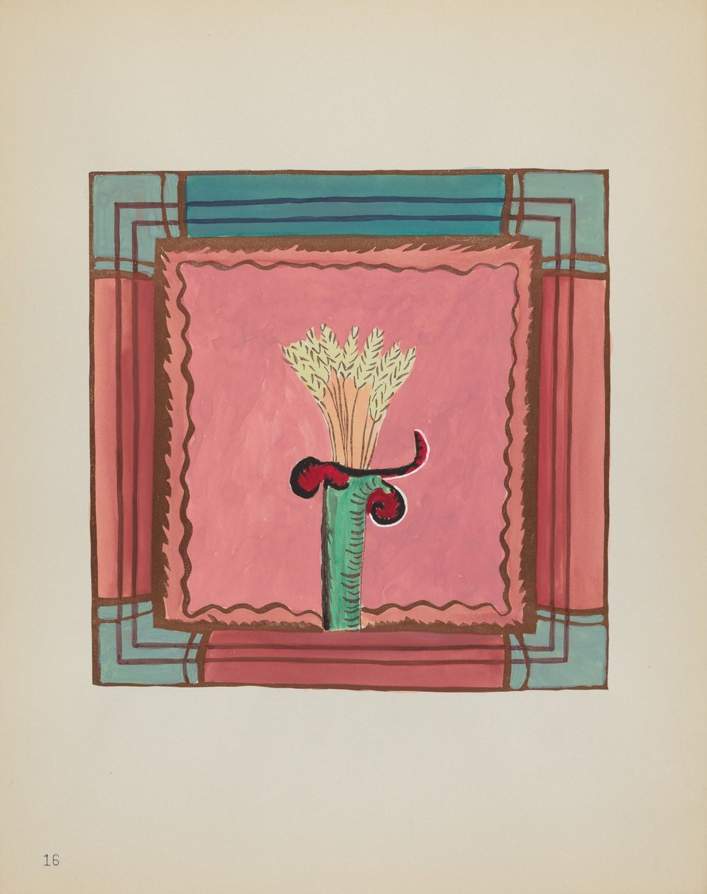 Plate 16: Wheat Sheaf, Altar Panel: From Portfolio 
