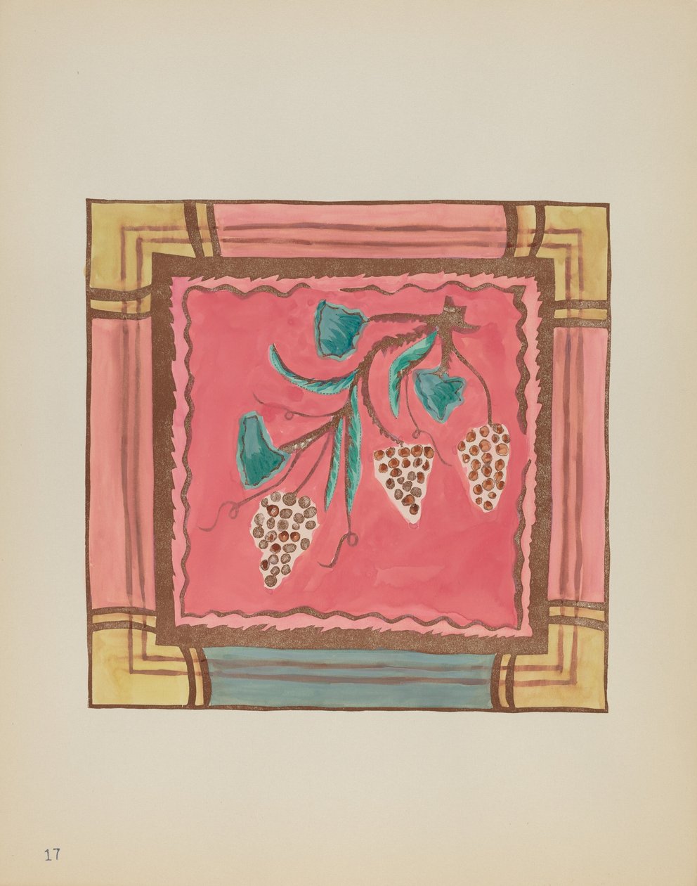 Plate 17: Grapes, Altar Panel: From Portfolio 