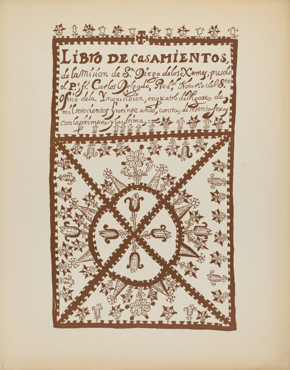 Plate 1: Jemez Book of Marriages: From Portfolio 