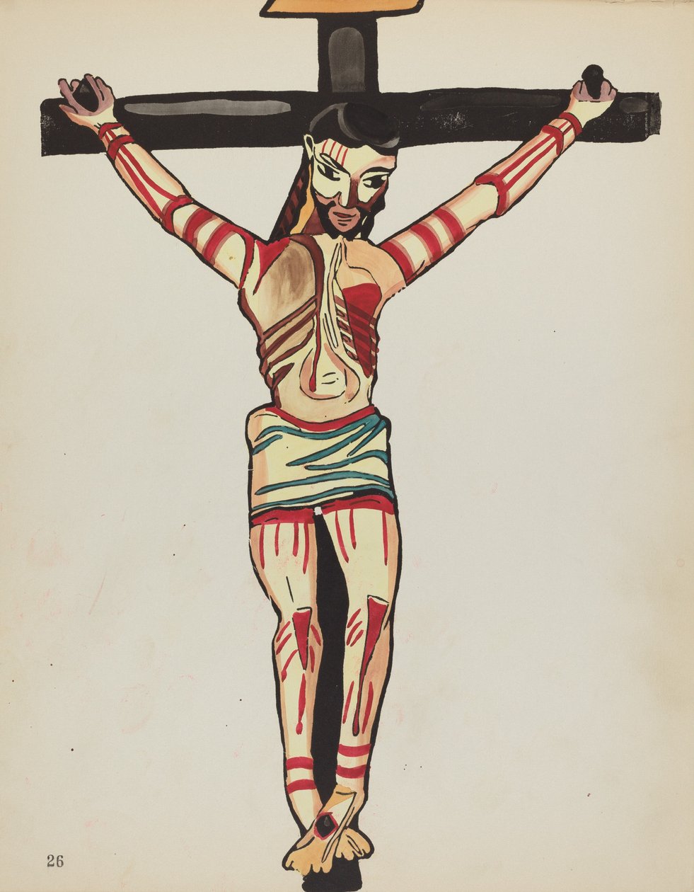 Plate 26: Christ Crucified, Taos: From Portfolio 