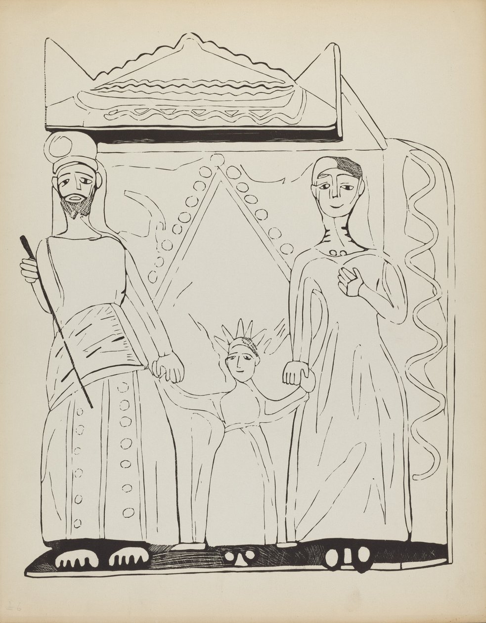 The Holy Family (Plate 28) by American 20th Century
