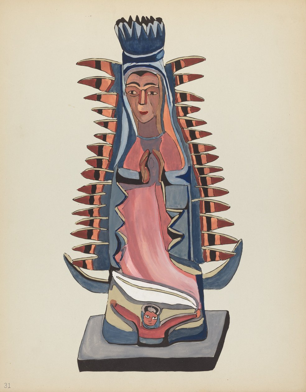Plate 31: Our Lady of Guadalupe: From Portfolio "Spanish Colonial Designs of New Mexico" by American 20th Century