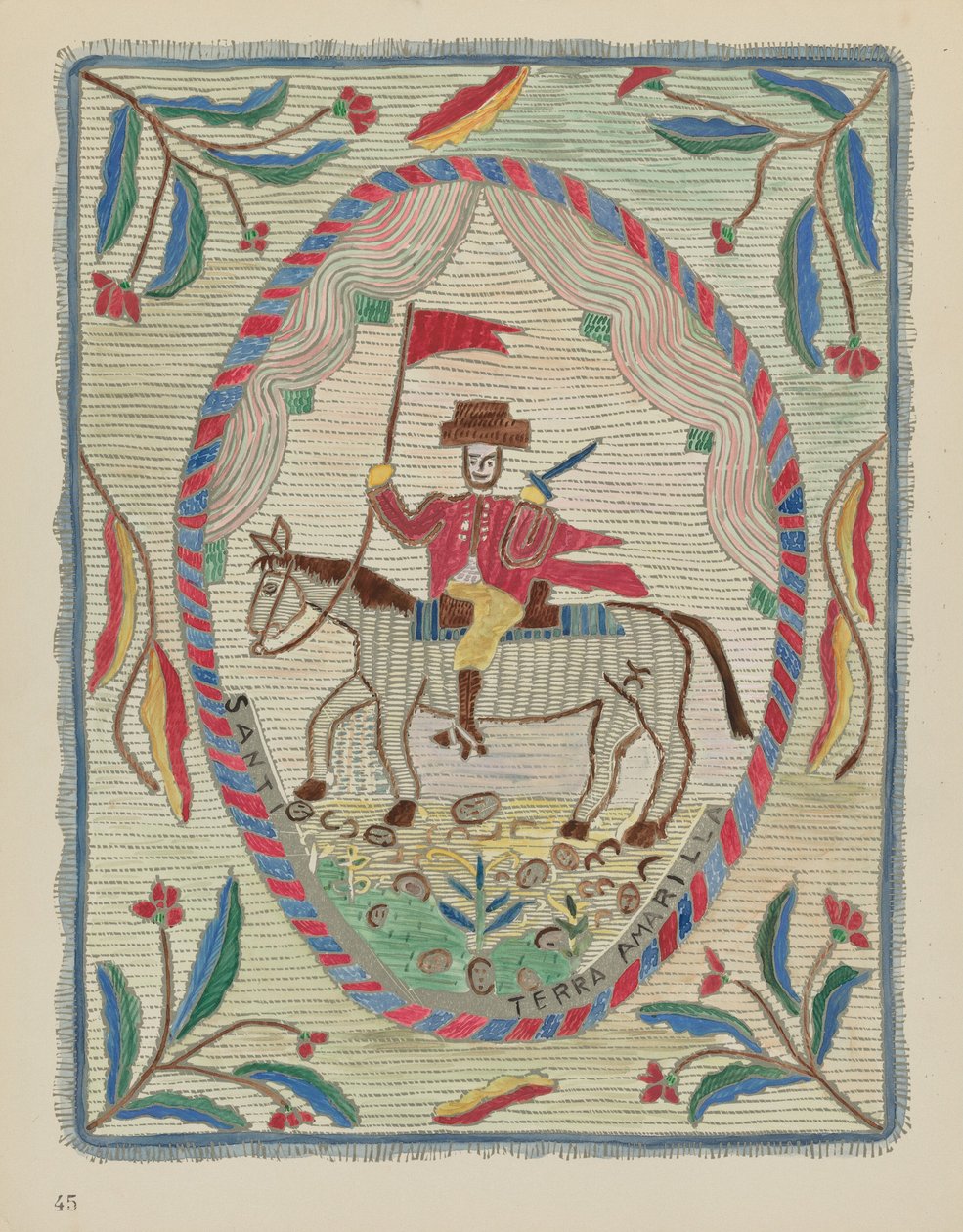 Plate 45: Embroidered Bedspread (St. James): From Portfolio 