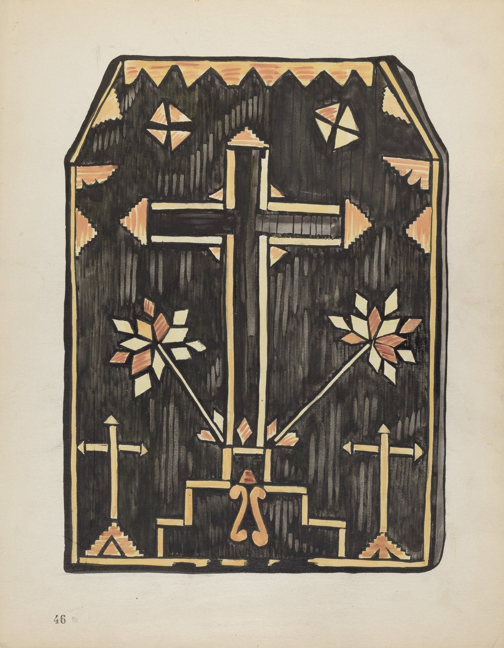 Plate 46: Straw Applique Design: From Portfolio 