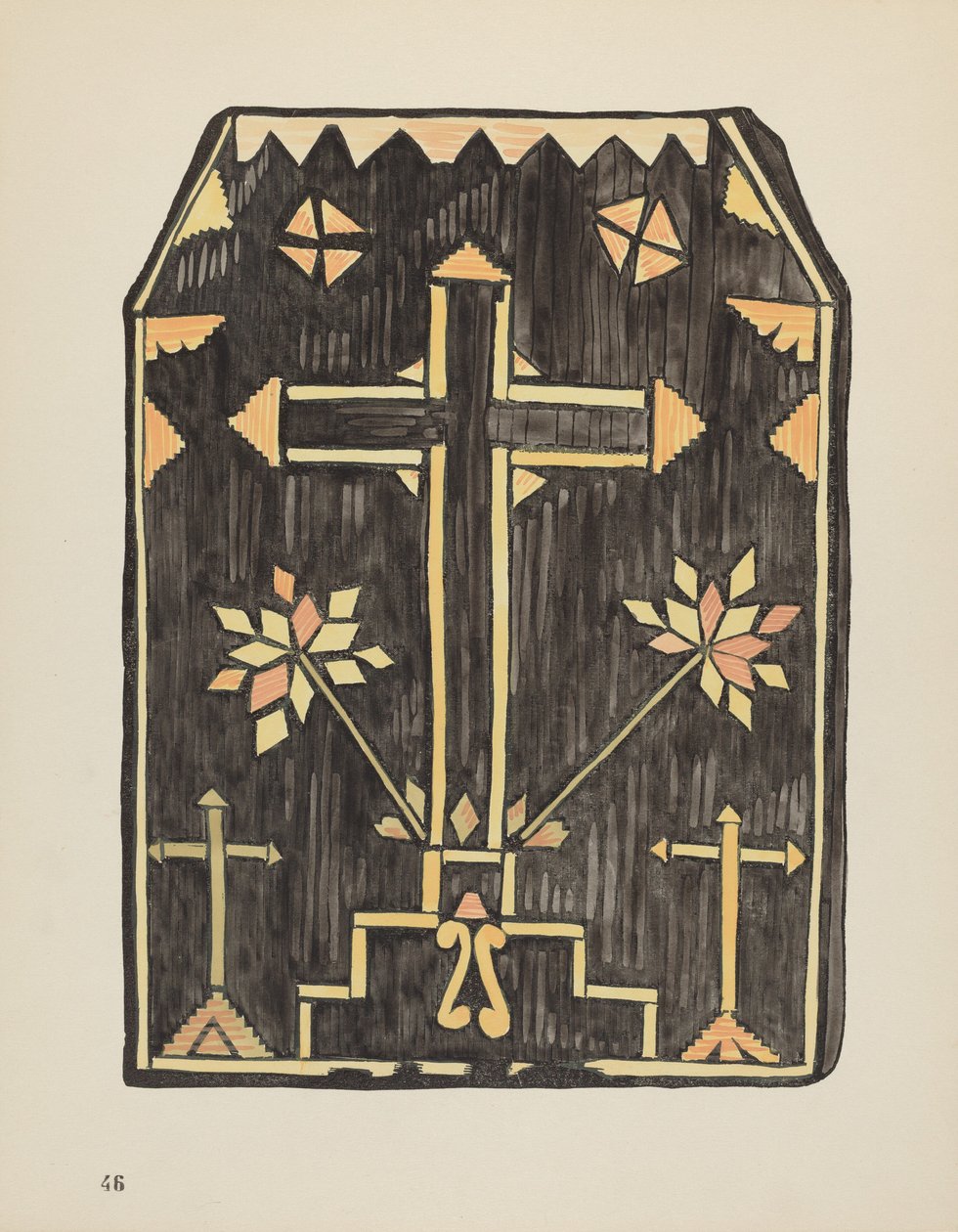 Plate 46: Straw Applique Design: From Portfolio 