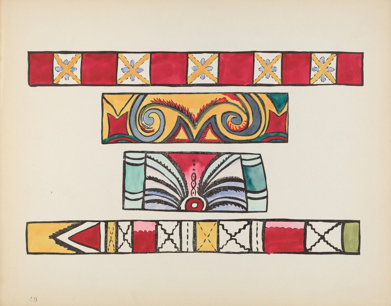 Plate 49: Miscellaneous Design: From Portfolio "Spanish Colonial Designs of New Mexico" by American 20th Century