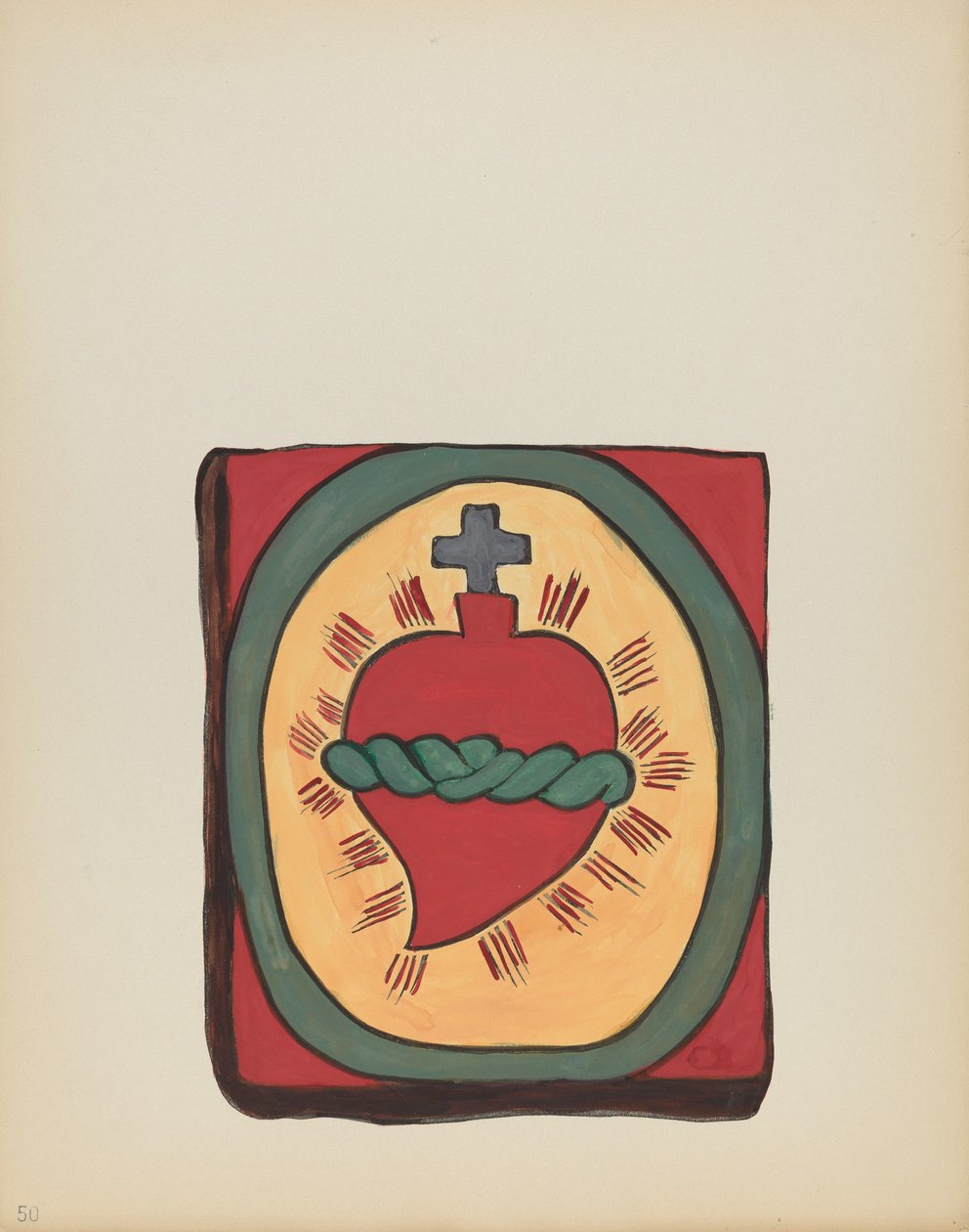 Plate 50: Sacred Heart: From Portfolio 