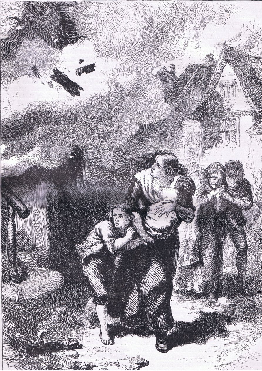 Incident in the burning of Norfolk (illustration from 