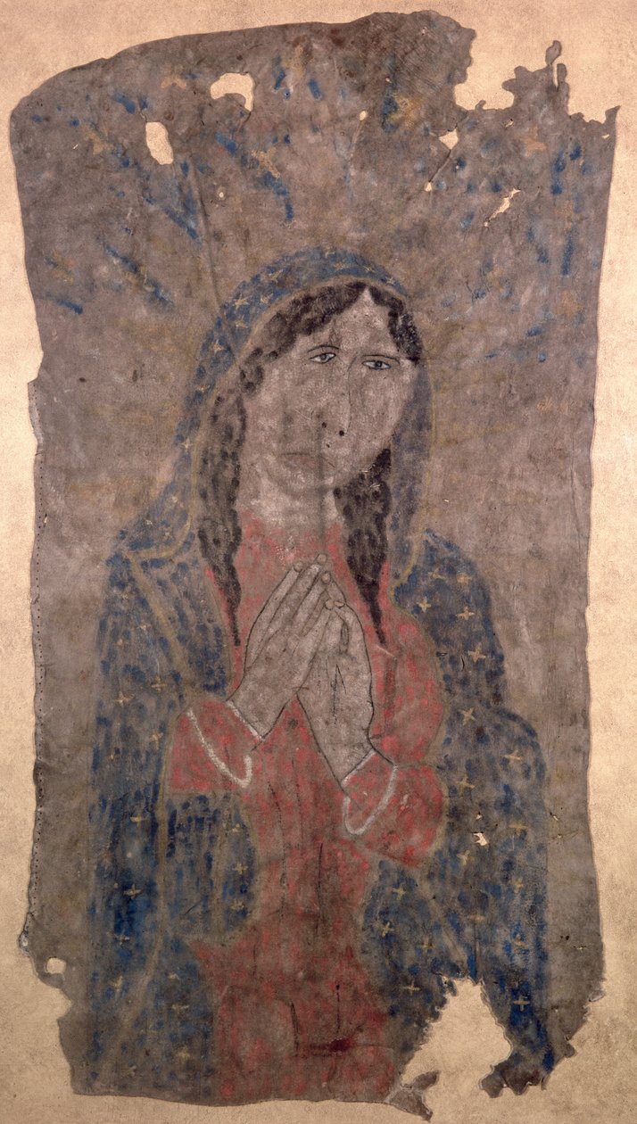 Painting of a Madonna, Pueblo Indian by American Native