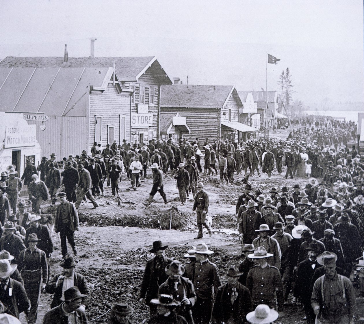 Dawson City during the Klondike Gold Rush (1897-98) by American Photographer