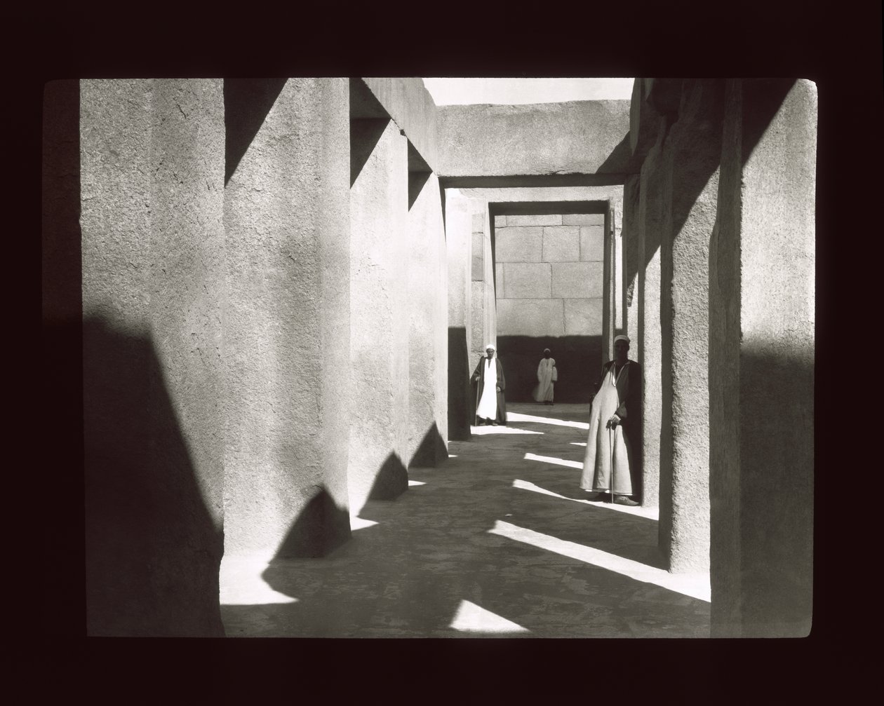 Gizeh - Granite temple near the Pyramid of Khephren by American Photographer