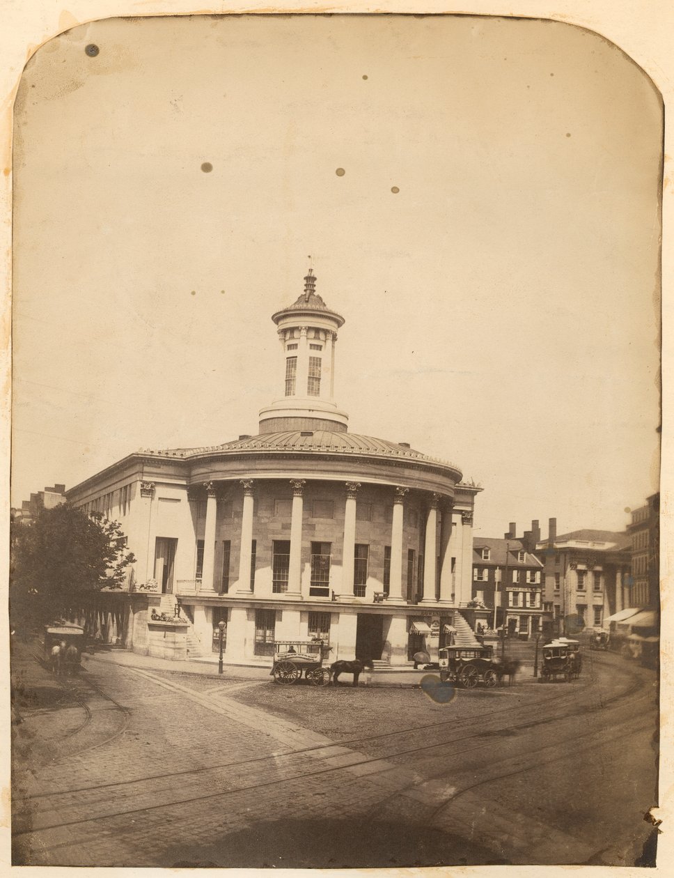 Merchants Exchange Building, 3rd Street at Walnut, c.1859 by American Photographer