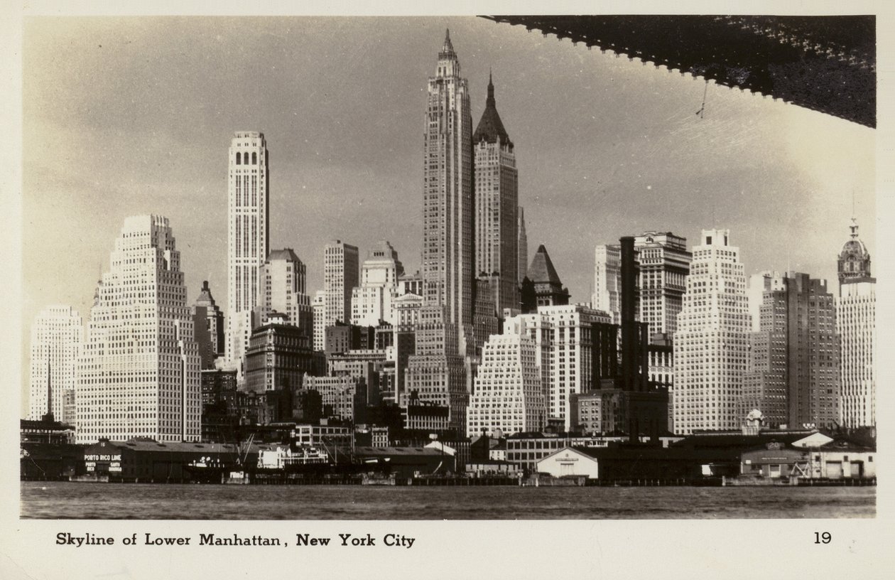 Skyline of Lower Manhattan, New York City, USA by American Photographer