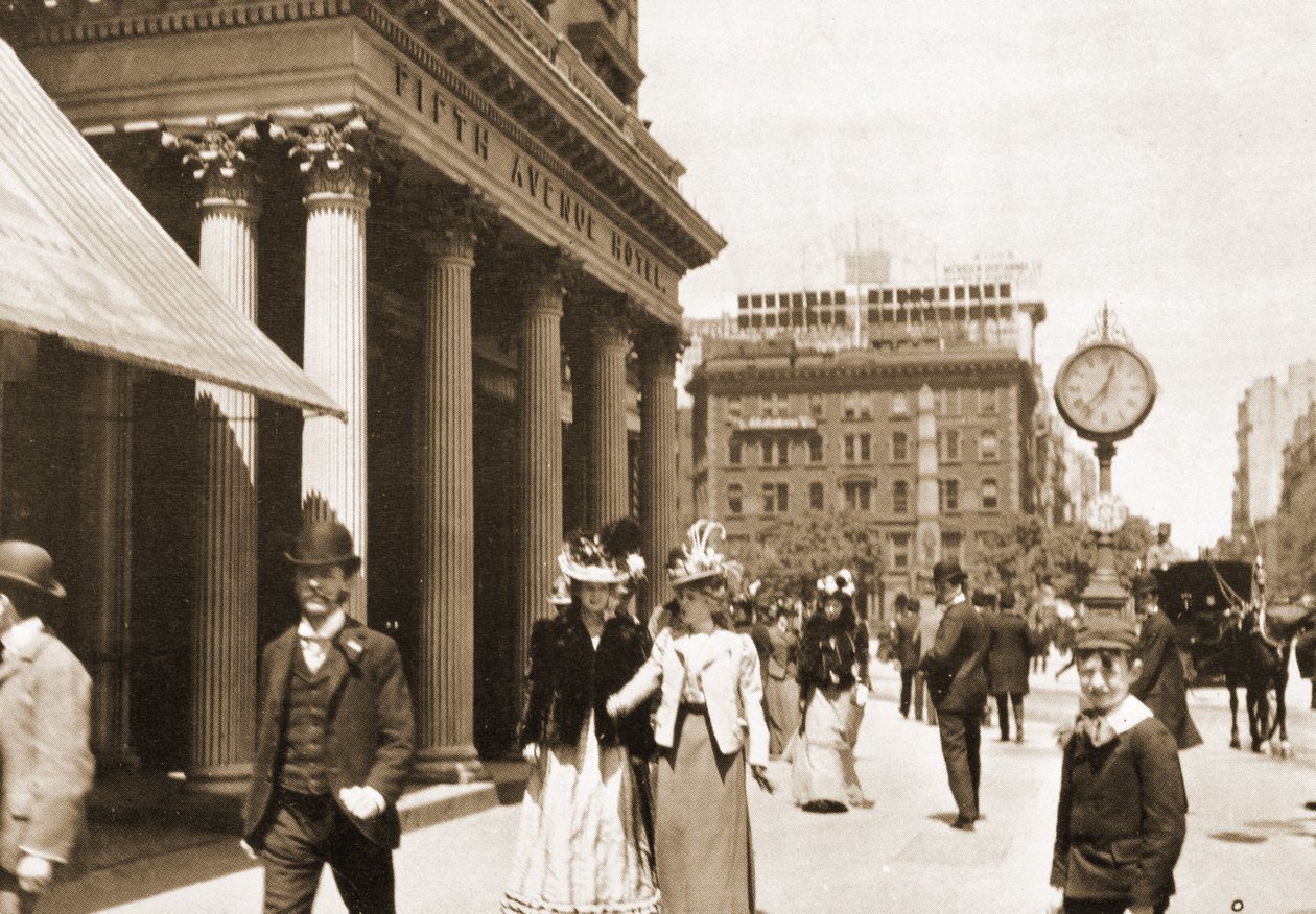 The Fifth Avenue Hotel on Madison Square, New York City, 1896 by American Photographer