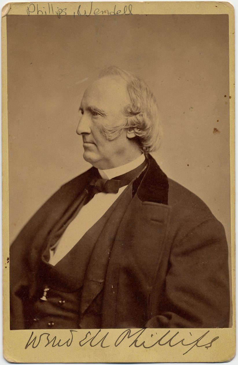 Wendell Phillips (1811-84), American abolitionist and advocate for Native Americans by American Photographer