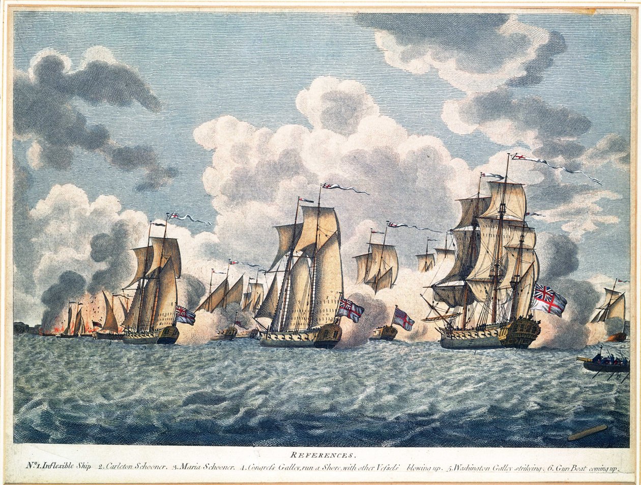A Description of the Engagement on Lake Champlain by American School